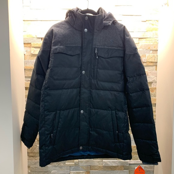 🎁 Free Country Herringbone Front Zip Hooded Coat - Picture 2 of 9